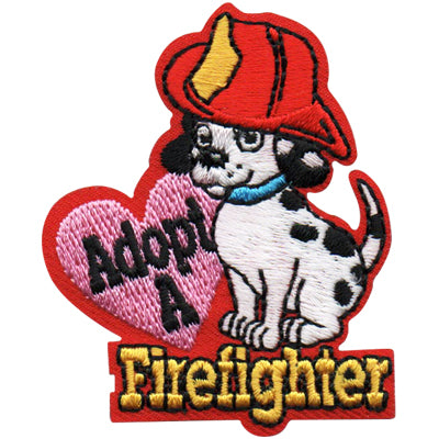 12 Pieces-Adopt A Firefighter Patch-Free shipping