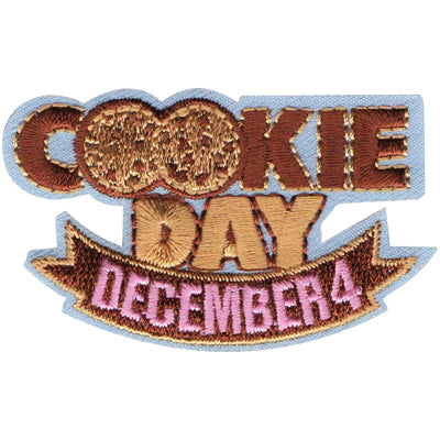 12 Pieces-Cookie Day December 4th Patch-Free shipping