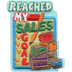 12 Pieces-Reached My Sales Goal Patch-Free shipping