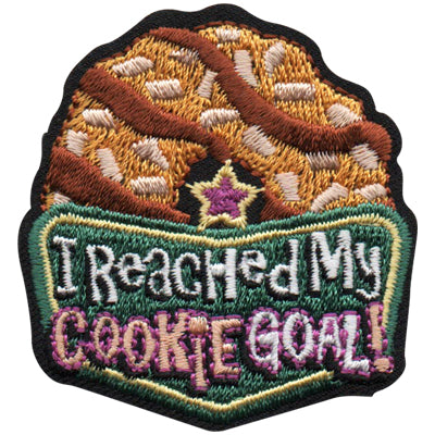 12 Pieces-I Reached My Cookie Goal Patch-Free shipping