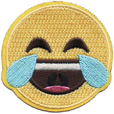 12 Pieces-Emoji - Tears of Joy Patch-Free shipping