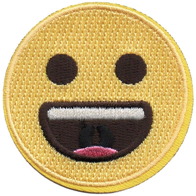 12 Pieces-Emoji - Grinning Patch-Free shipping