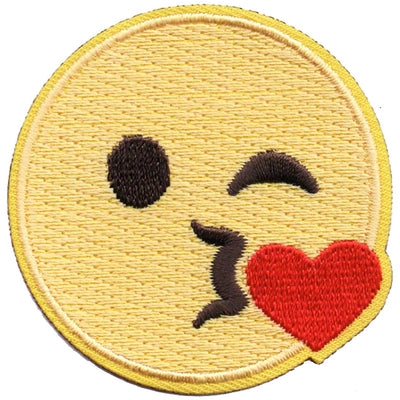 12 Pieces-Emoji - Blow Kiss Patch-Free shipping