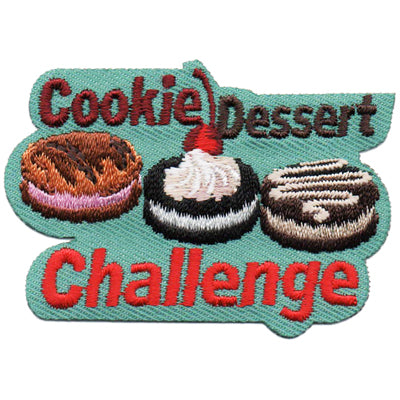 12 Pieces-Cookie Dessert Challenge Patch-Free shipping