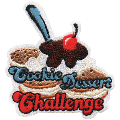 12 Pieces-Cookie Dessert Challenge Patch-Free shipping