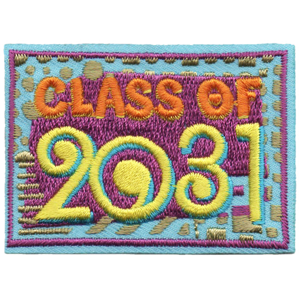 12 Pieces Scout fun patch - Class of 2031 Patch - No Exchanges Or Refunds On Dated Patches