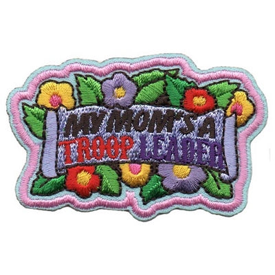 12 Pieces-My Mom's A Troop Leader Patch-Free shipping