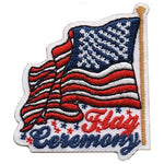 12 Pieces-Flag Ceremony Patch-Free shipping