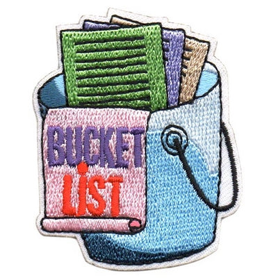 12 Pieces-Bucket List Patch-Free shipping