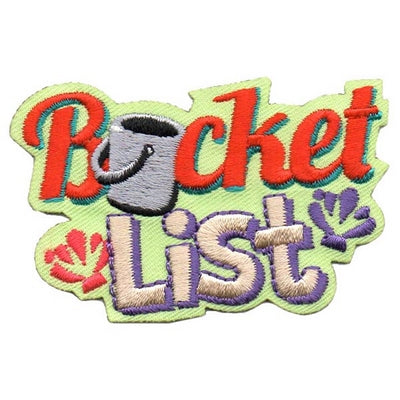 12 Pieces-Bucket List Patch-Free shipping