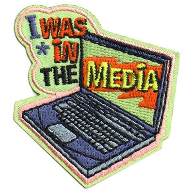 12 Pieces-I Was In The Media Patch-Free shipping