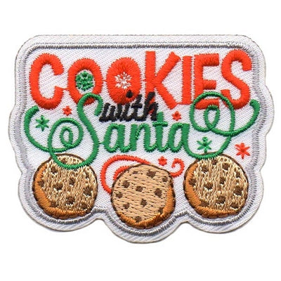 12 Pieces-Cookies with Santa Patch-Free shipping