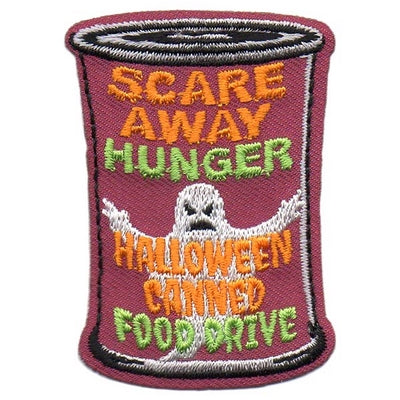 12 Pieces - Scare Hunger Food Drive Patch - Free Shipping