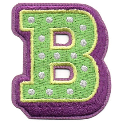 12 Pieces Scout fun patch - Letter B Patch