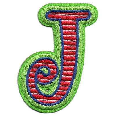12 Pieces Scout fun patch - Letter J Patch