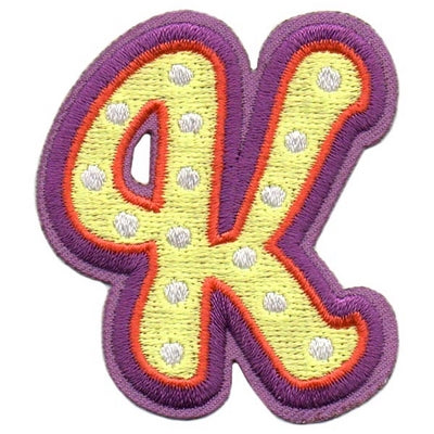 12 Pieces Scout fun patch - Letter K Patch
