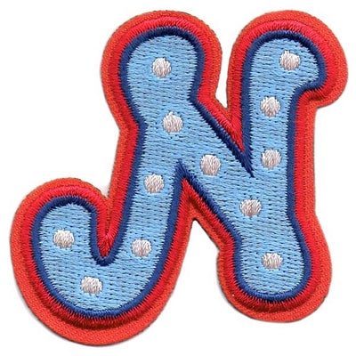 12 Pieces Scout fun patch - Letter N Patch