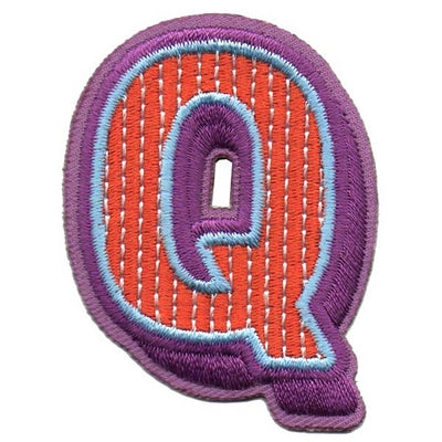 12 Pieces Scout fun patch - Letter Q Patch