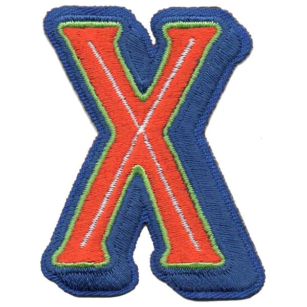 12 Pieces Scout fun patch - Letter X Patch