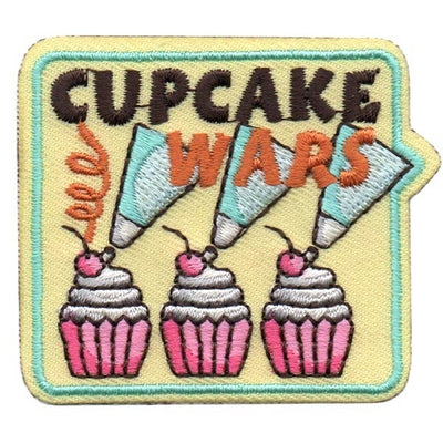 12 Pieces-Cupcake Wars Patch-Free shipping