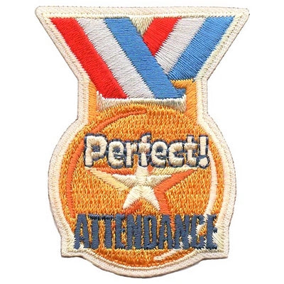 12 Pieces-Perfect Attendance Patch-Free shipping