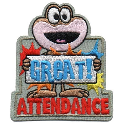 12 Pieces-Great Attendance Patch-Free shipping