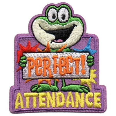 12 Pieces-Perfect Attendance Patch-Free shipping