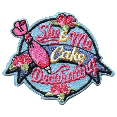 12 Pieces-She & Me Cake Decorating Patch-Free shipping