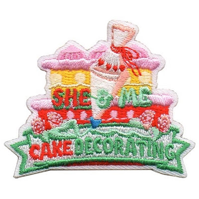 12 Pieces-She & Me Cake Decorating Patch-Free shipping