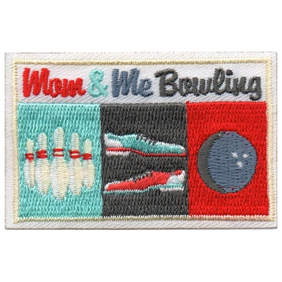 12 Pieces-Mom & Me Bowling Patch-Free shipping