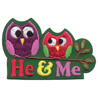 12 Pieces-He & Me Patch-Free shipping