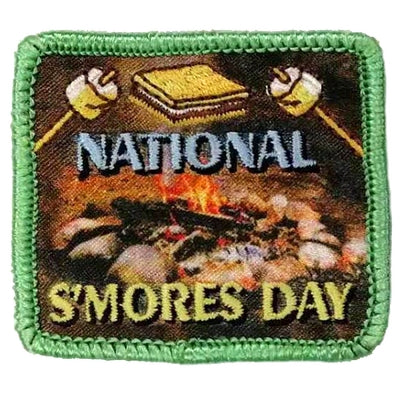 12f Pieces-National S'more Day Patch-Free shipping