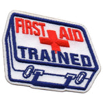 12 Pieces-First Aid Trained Patch-Free shipping