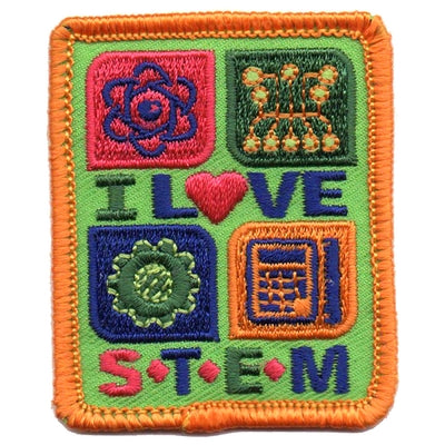 I Love STEM Patch – Basics Clothing Store