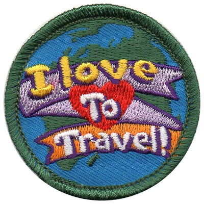 I Love to Travel Patch