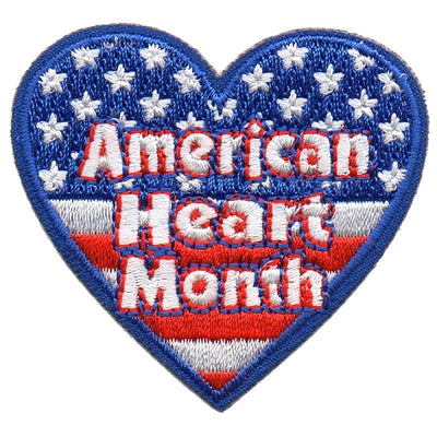 12 Pieces-American Heart Month Patch-Free shipping