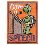 12 Pieces-Gave a Speech Patch-Free shipping