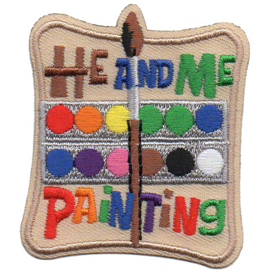 He and Me Painting Patch