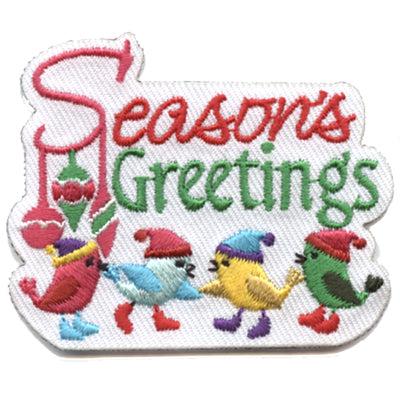 12 Pieces-Season Greetings Patch-Free shipping