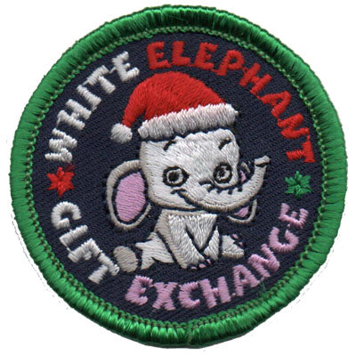 12 Pieces-White Elephant Gift Patch-Free shipping