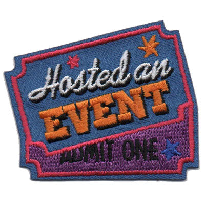 12 Pieces-Hosted an Event Patch-Free shipping