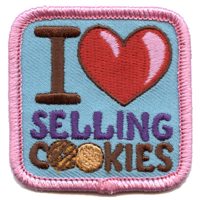 12 Pieces-I Love Selling Cookies Patch-Free shipping