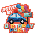 12 Pieces-Drive By Birthday Party Patch-Free shipping