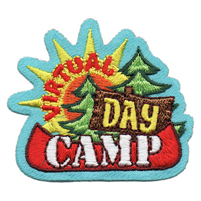 12 Pieces-Virtual Day Camp Patch-Free shipping