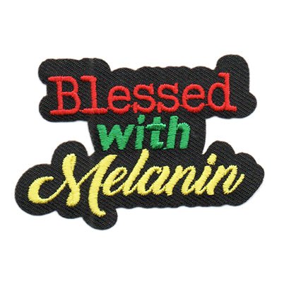 12 Pieces-Blessed With Melanin Patch-Free shipping