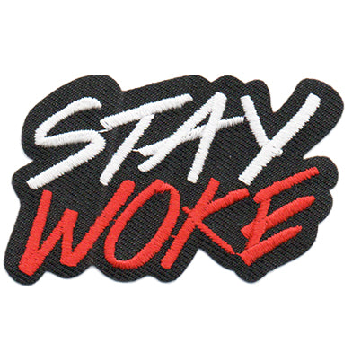 12 Pieces-STAY WOKE Patch-Free shipping