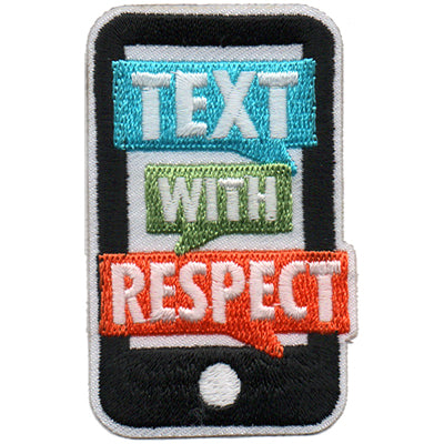 12 Pieces-Text With Respect Patch-Free shipping