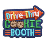 12 Pieces-Drive-Thru Cookie Booth Patch-Free shipping