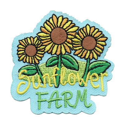 12 Pieces-Sunflower Farm Patch-Free shipping