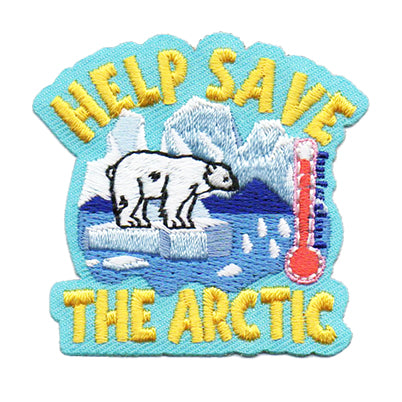 12 Pieces-Help Save the Arctic Patch-Free shipping